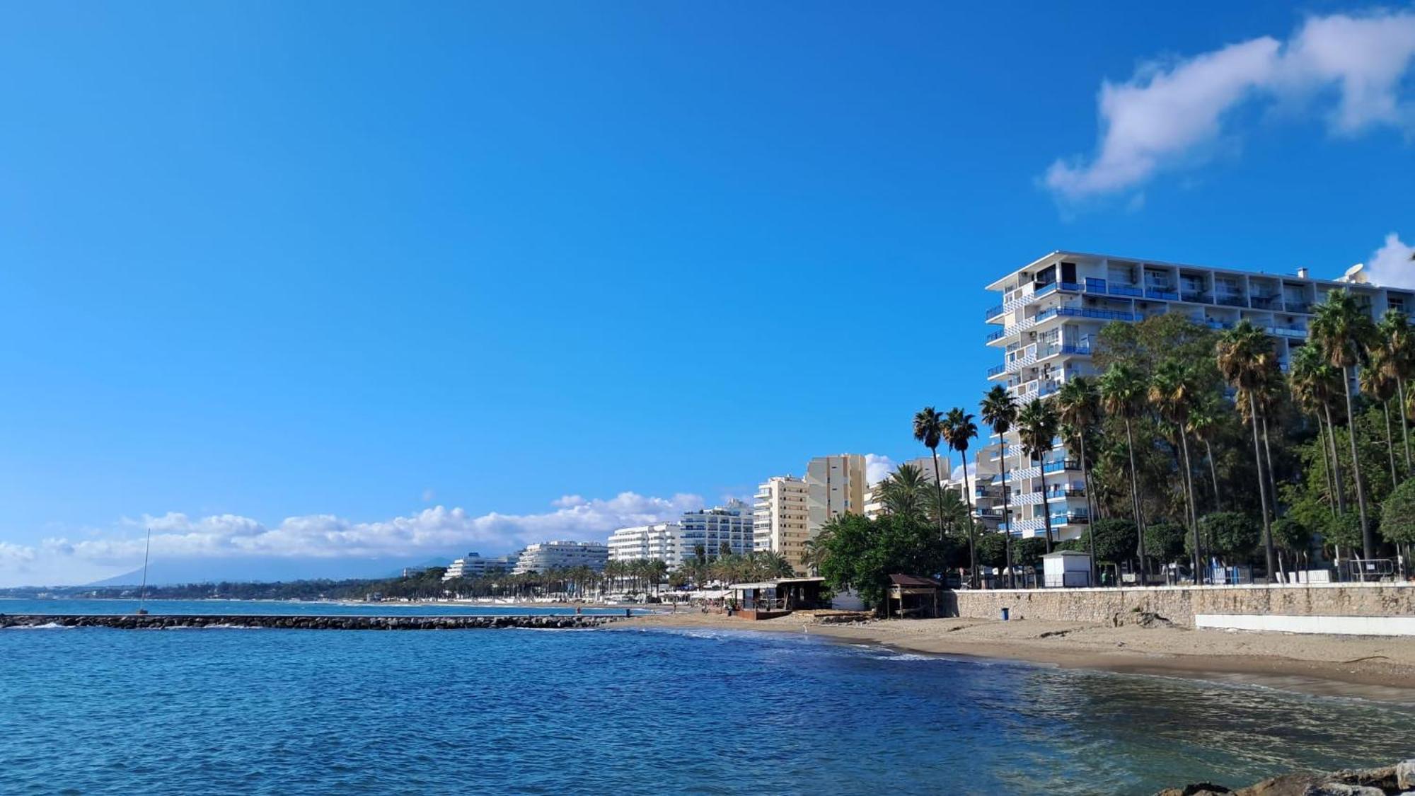 Skol 420C Fantastico 1 Dormitorio Primera Linea De Playa Marbella Esterno foto
